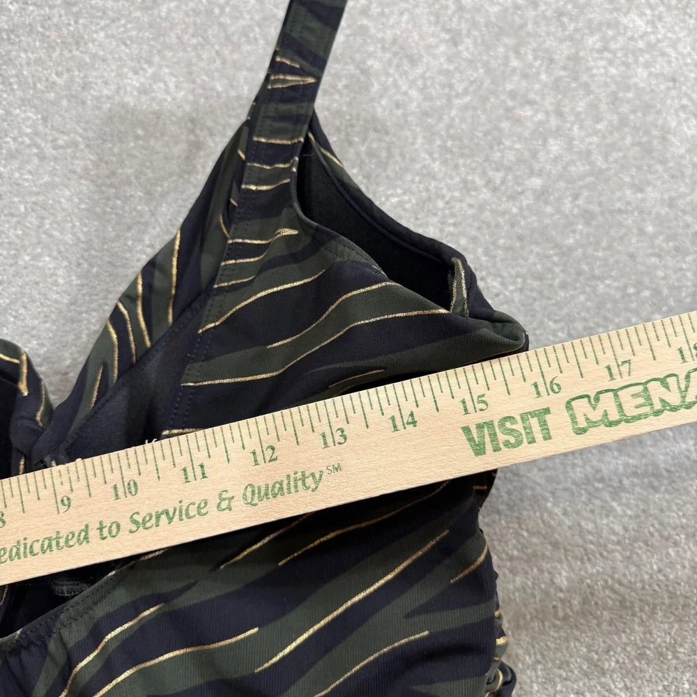 Miraclesuit Seabra Oceanus Shaping Swimsuit Olivetta Zebra Ruched NWOT Sz16 Boho
